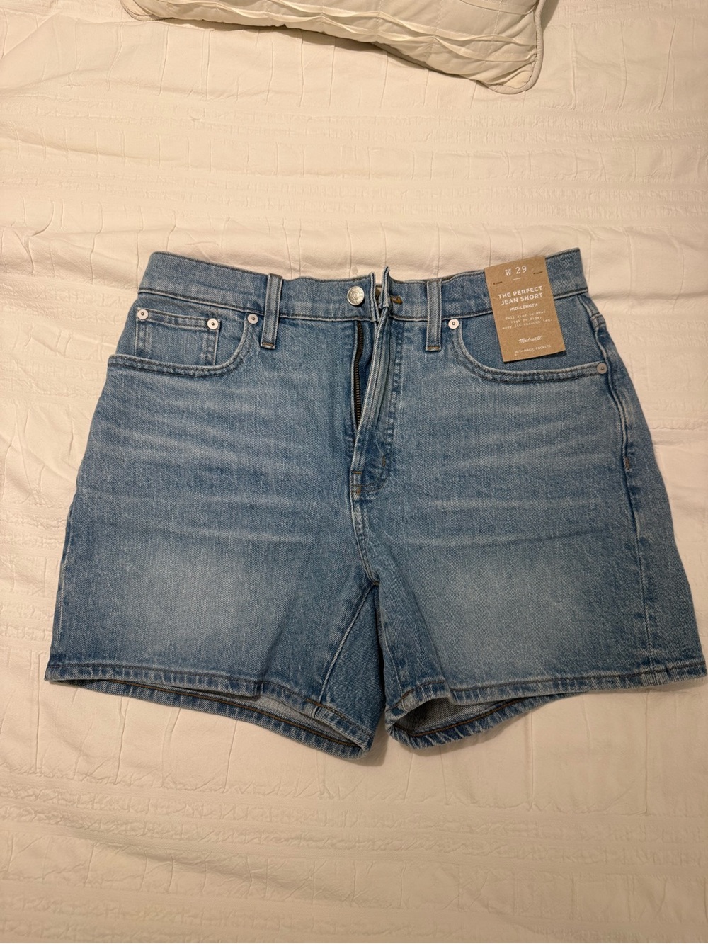 Madewell Light Blue Denim High-Rise Jean Shorts